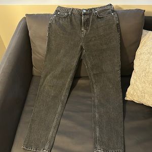Hugh waisted black wash jeans